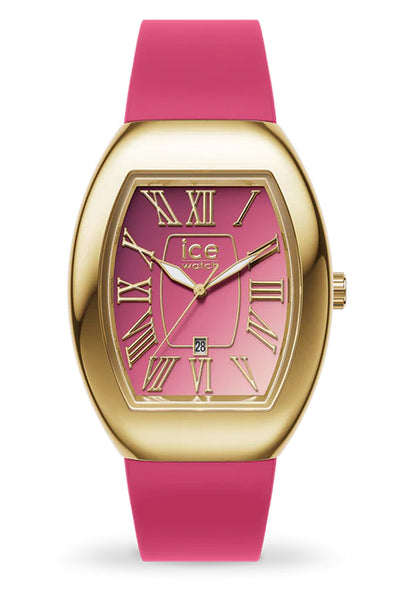 Ice Boliday Dome Metal Pink Gold Small Watch