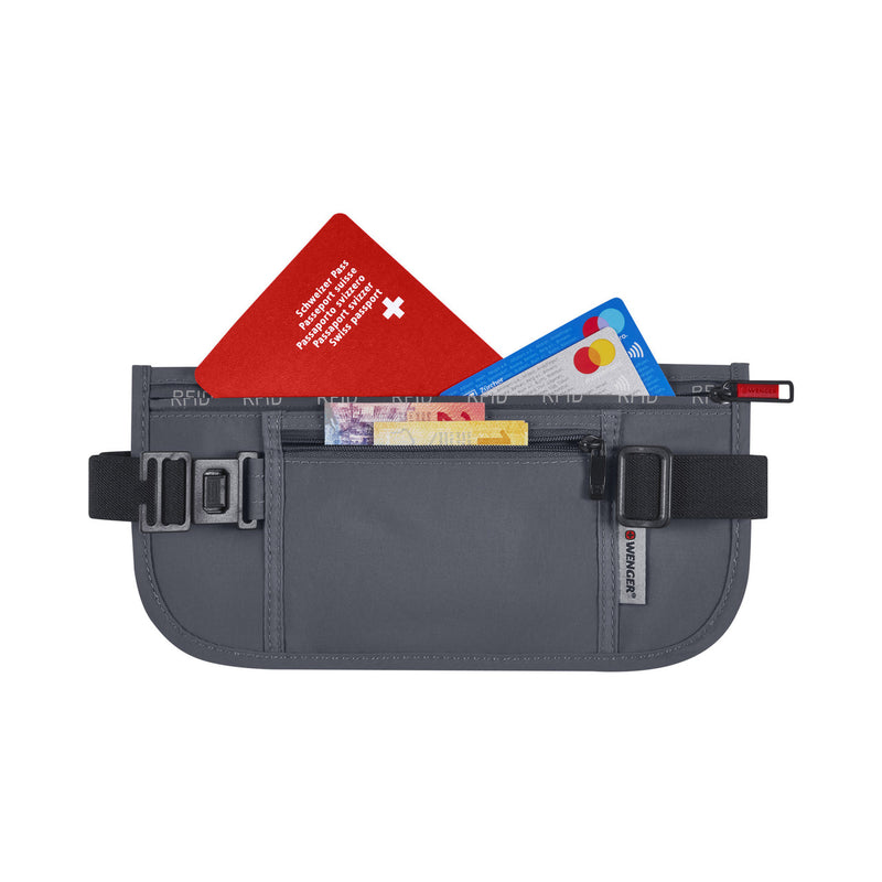 Wenger Waist Belt with RFID Pocket Grey 611879