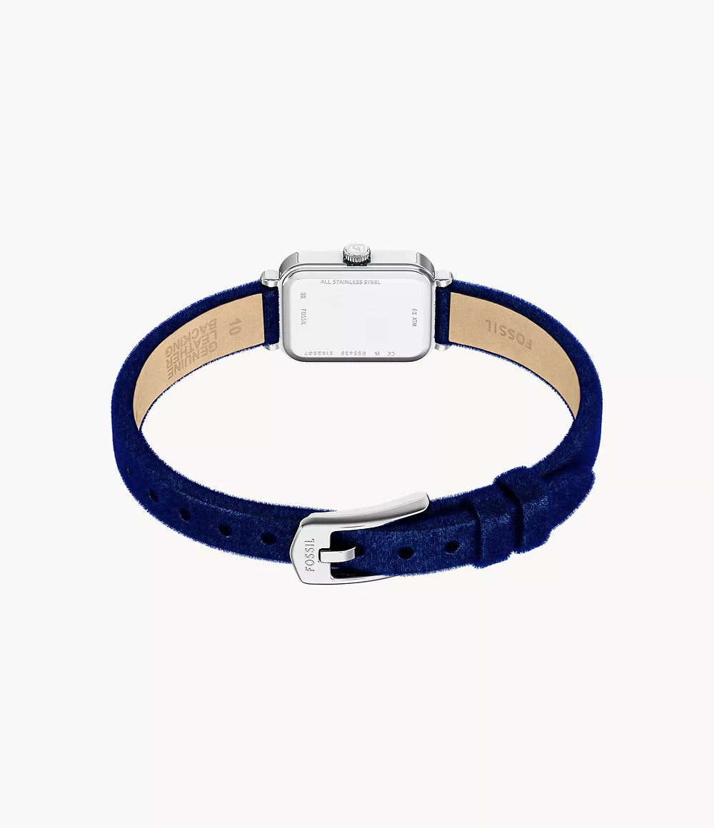 Fossil Raquel Two Hand Blue Velvet Watch ES5436