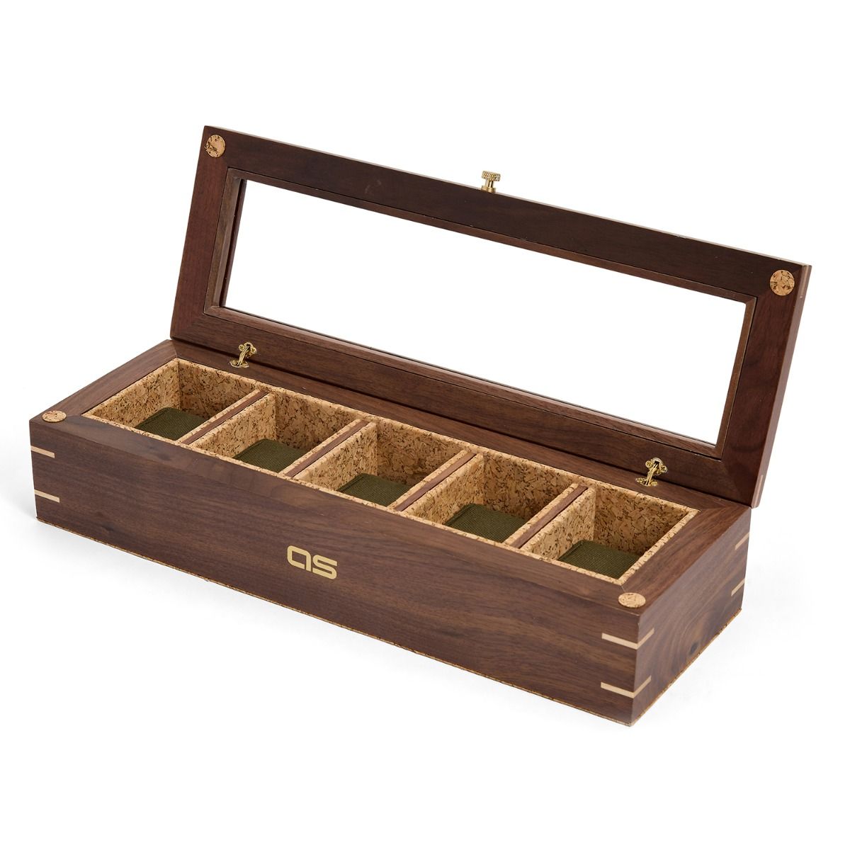 Wolf Analog/Shift Flatiron II 5-Piece Watch Box
