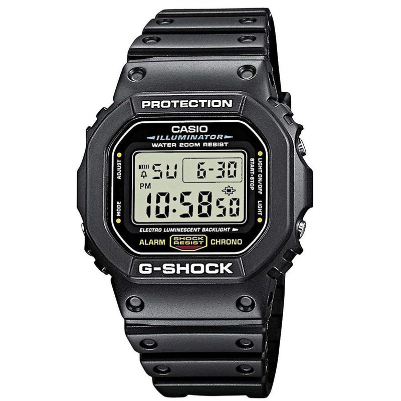 G-Shock Black Resin Band Black Dial Watch DW5600-1