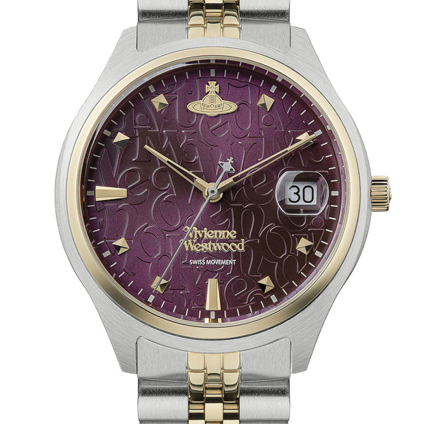 アナログ腕時計 Vivienne Westwood The Mews Silver Purple Vivienne Westwood The Mews Ladies Quartz Watch with Purple