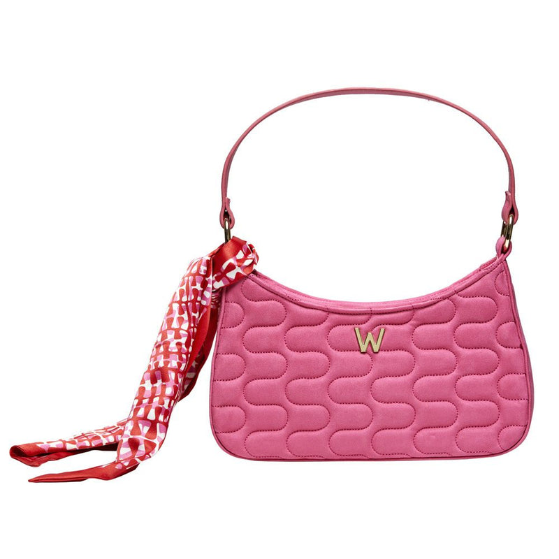 Wolf Mimi Swirl Shoulder Bag with Scarf Pink