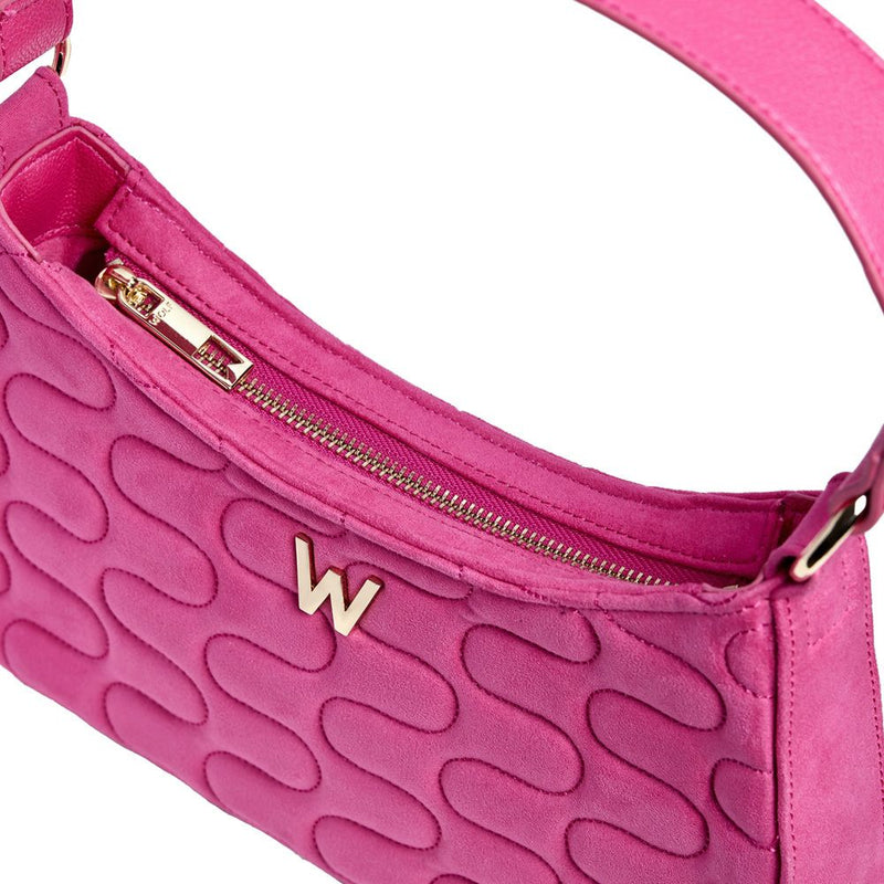 Wolf Mimi Swirl Shoulder Bag with Scarf Pink