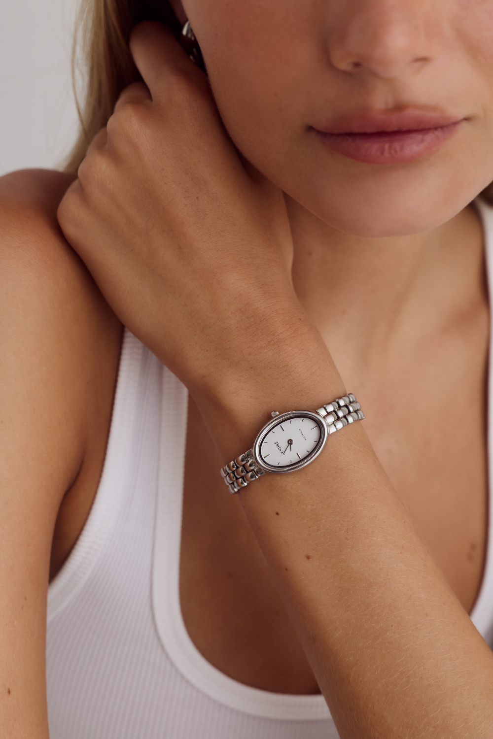 Cendré Phoebe Silver Dial Silver Women's Watch — front