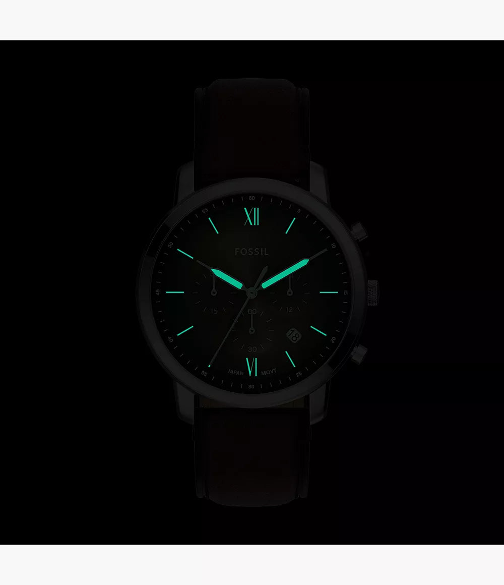 Fossil Neutra Chronograph Brown Leather Watch FS6143