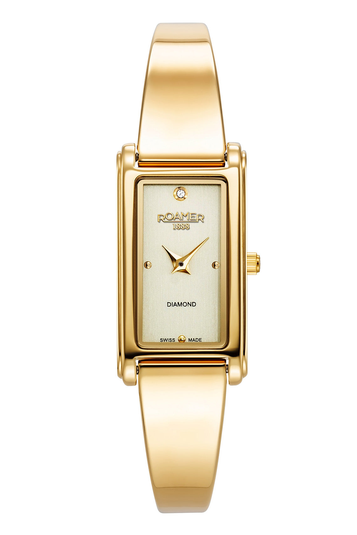 Roamer Elegance Diamond 17mm Gold Stainless Steel Strap Watch
