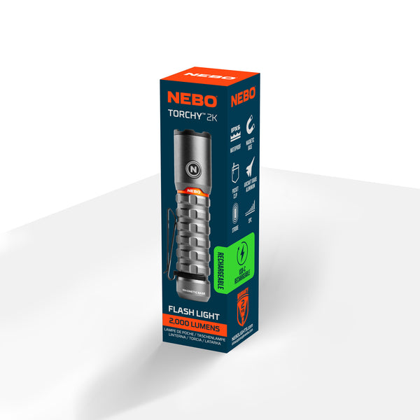 Nebo Torchy 2K Rechargeable LED Light with 2000 Lumens Model 89554