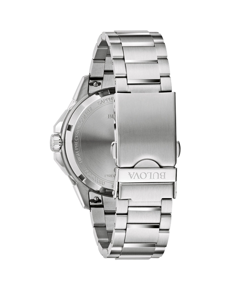 Bulova Marine Star Blue Dial Stainless Steel Sport Watch for Men 96B433