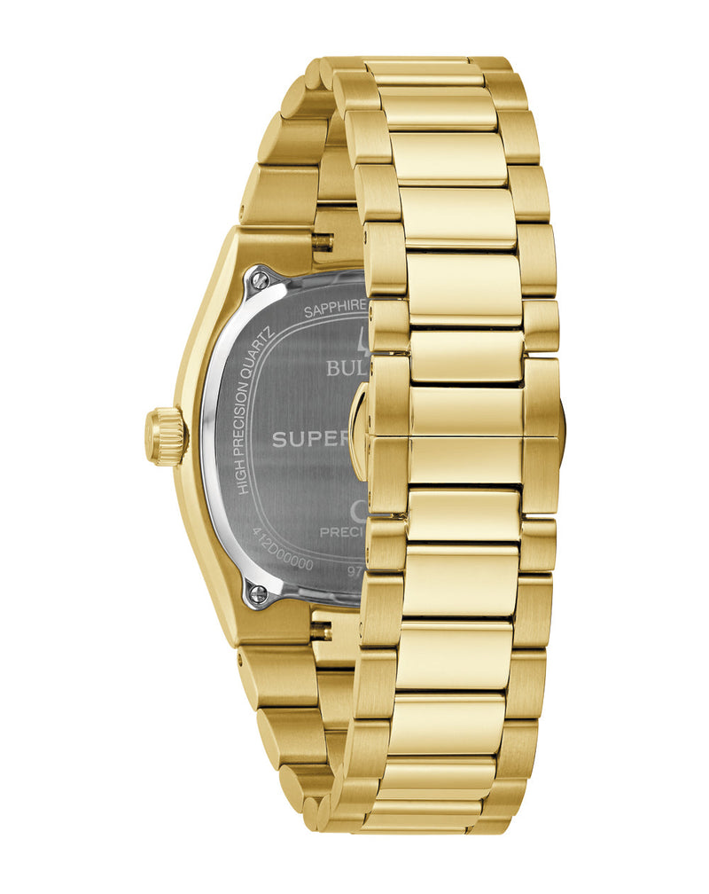 Bulova Super Seville White Dial Stainless Steel Watch 97B223