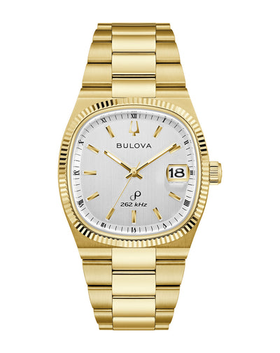 Bulova Super Seville White Dial Stainless Steel Watch 97B223