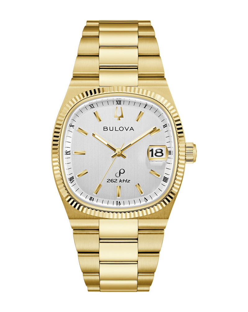 Bulova Super Seville White Dial Stainless Steel Watch 97B223