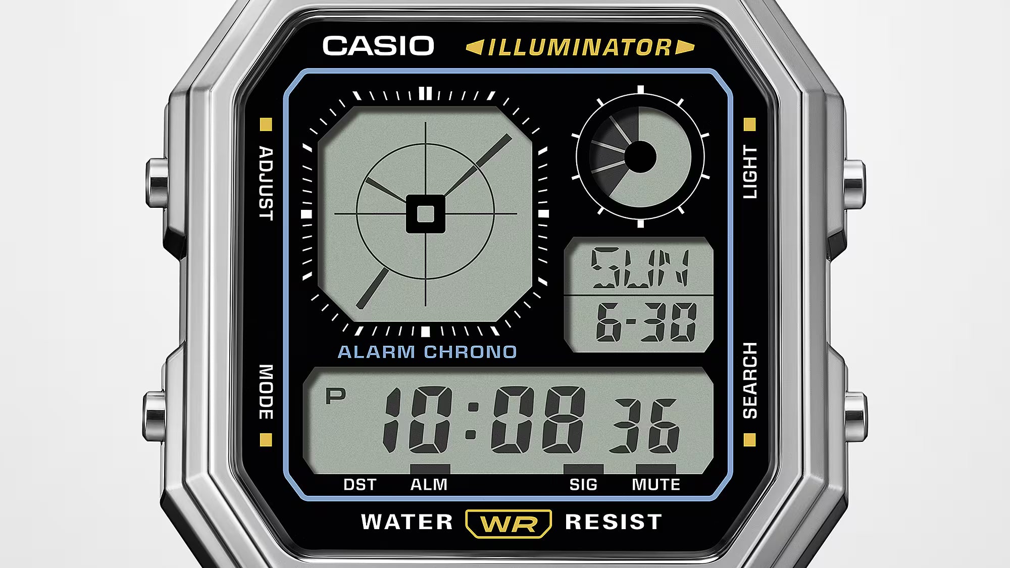 Casio Vintage Analog Display Stainless Steel Silver Dial Watch A130WE-7A