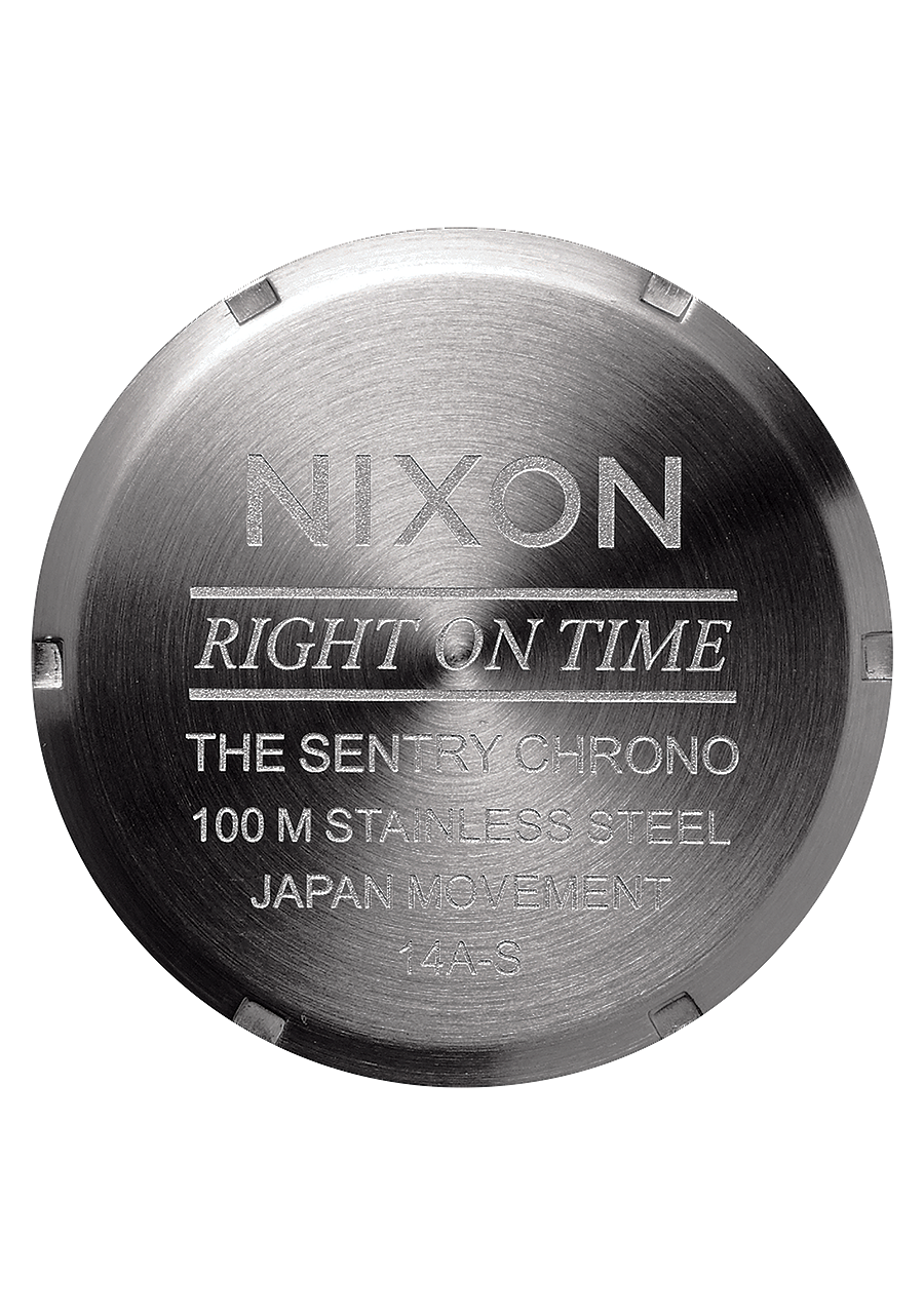 Nixon Sentry Chrono Leather All Gunmetal / Black Watch A1391-680-00