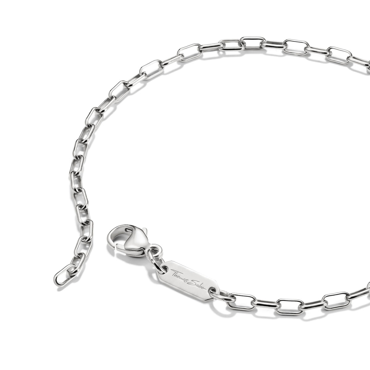 Thomas Sabo Silver-Plated Paperclip Bracelet 2.3mm TA2206M-19 TA2206M-19 view 2