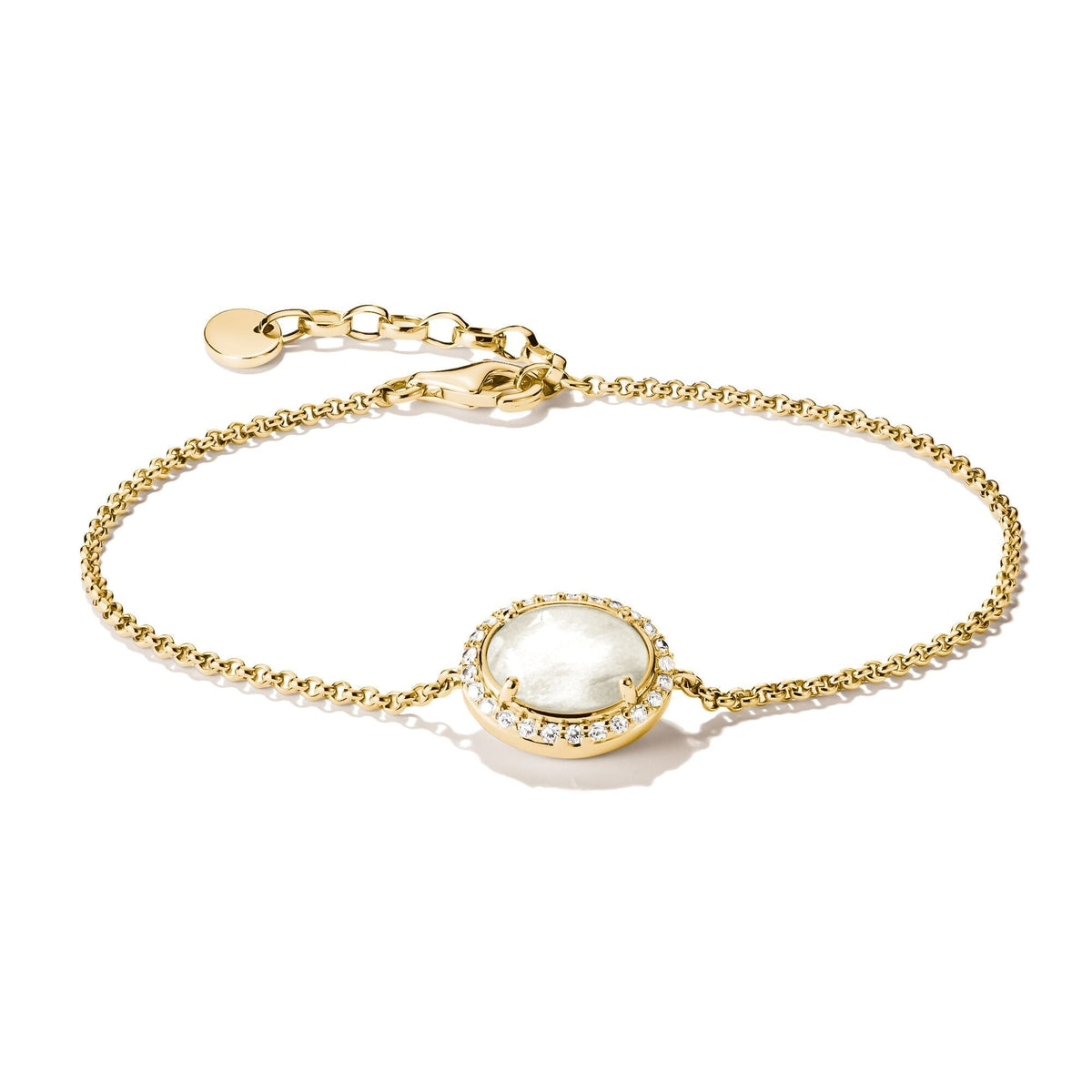 Thomas Sabo Bracelet with mother-of-pearl and zirconia