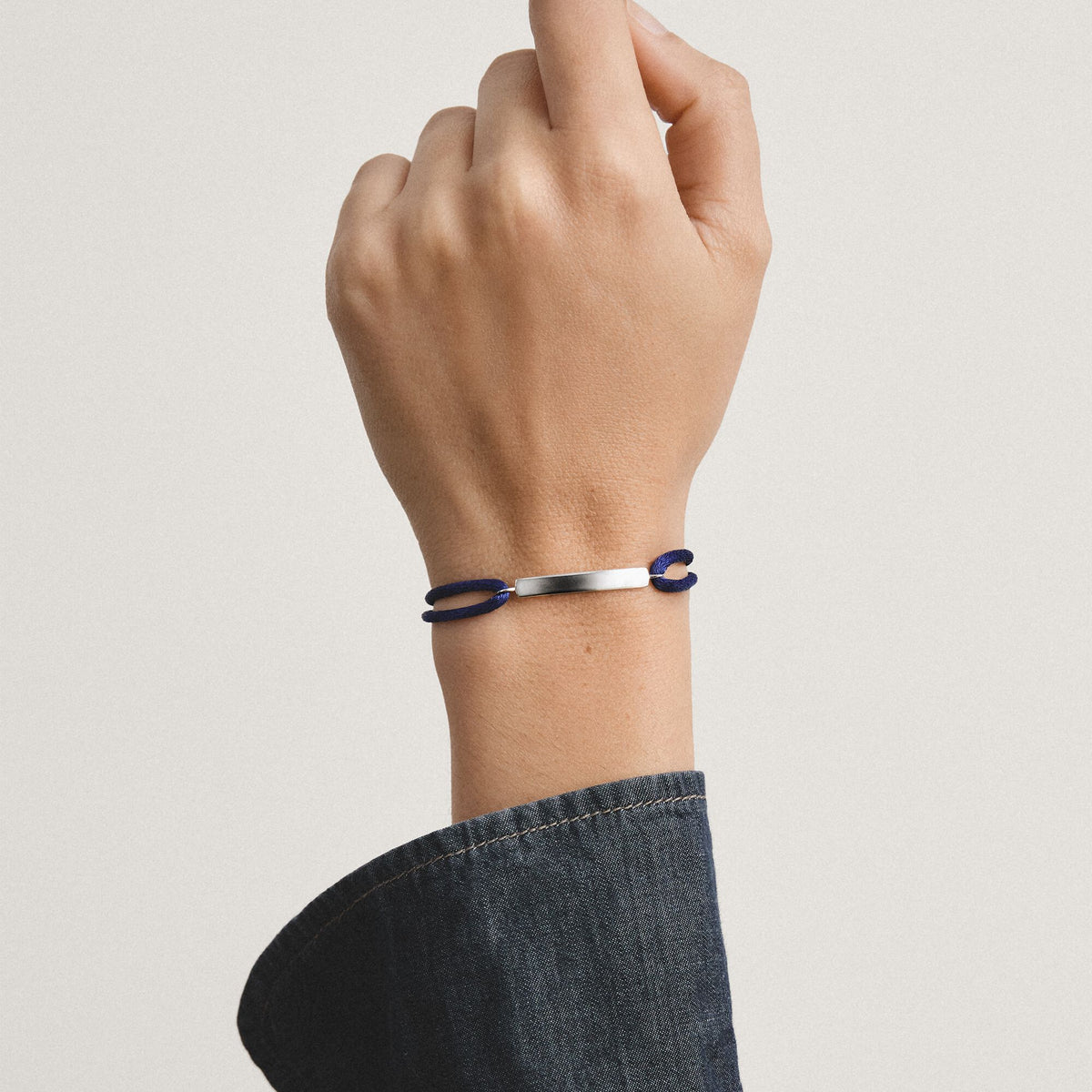 Thomas Sabo Textile bracelet blue TA2238DB