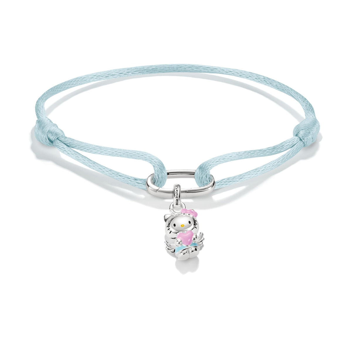 Thomas Sabo Hello Kitty Textile bracelet light blue with charm