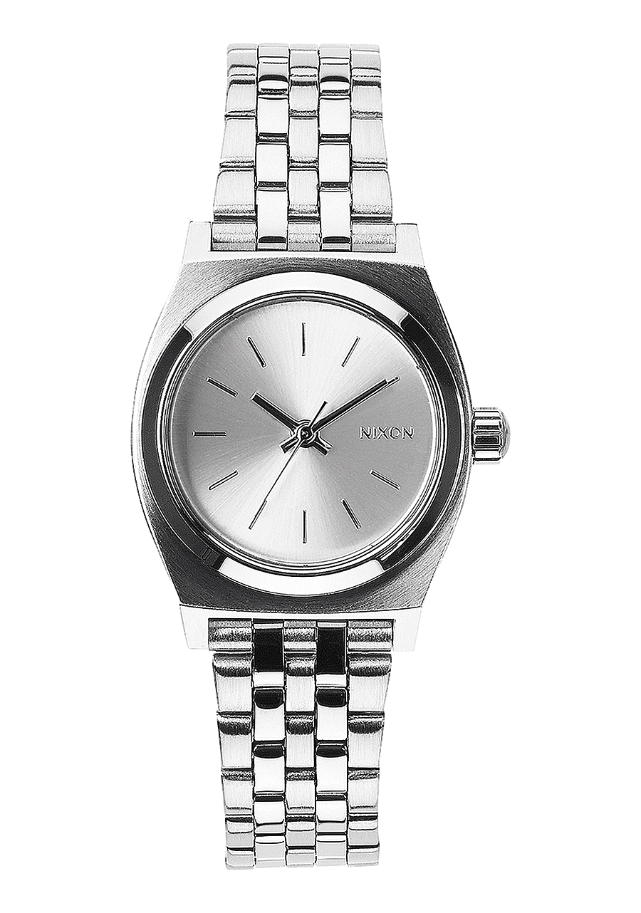 Nixon Small Time Teller All Silver Watch A399-1920-00