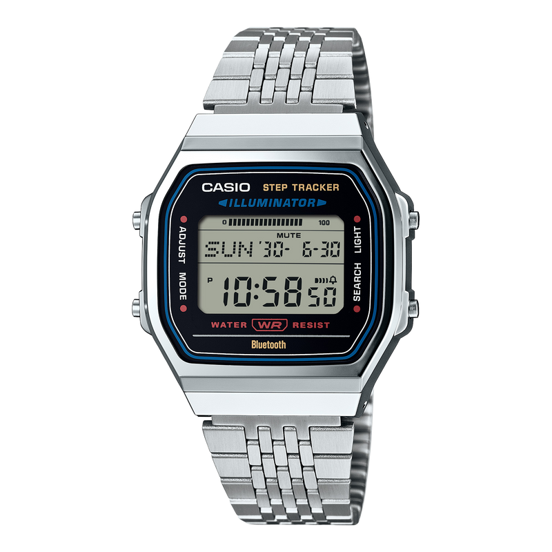 Casio Vintage Silver Stainless Steel Watch ABL100WE-1A