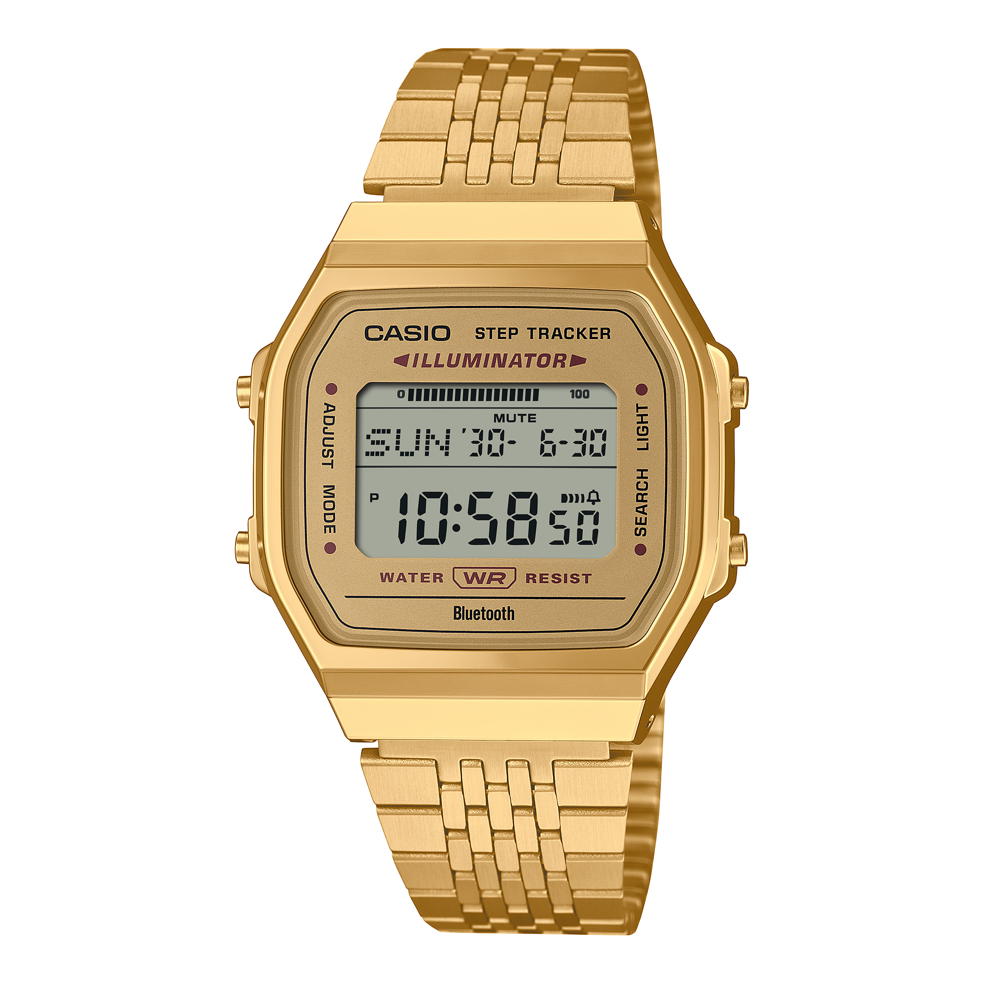 Casio Vintage Yellow Gold Stainless Steel Watch ABL100WEG-9A