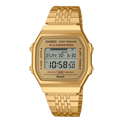 Casio Vintage Yellow Gold Stainless Steel Watch ABL100WEG-9A