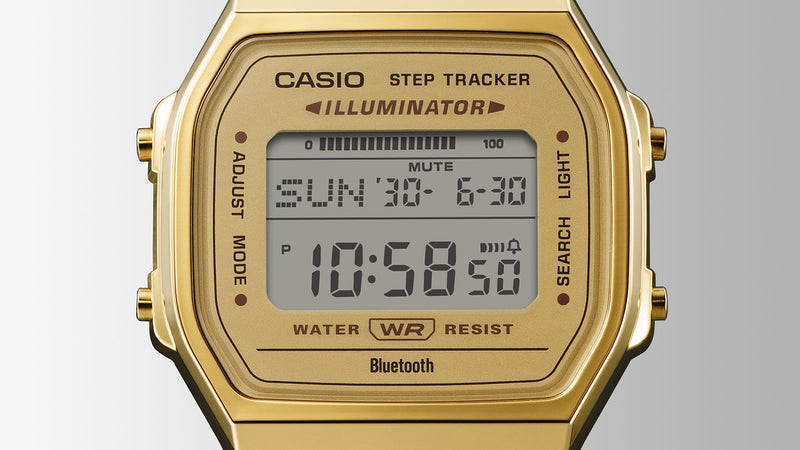 Casio Vintage Yellow Gold Stainless Steel Watch ABL100WEG-9A