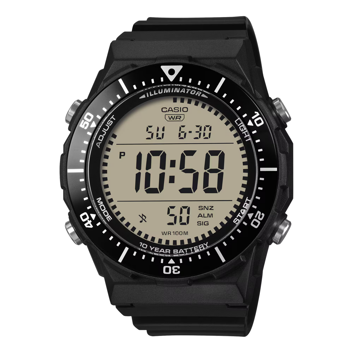 Casio Digital Black Resin Band Men's Watch AE1700H-1A