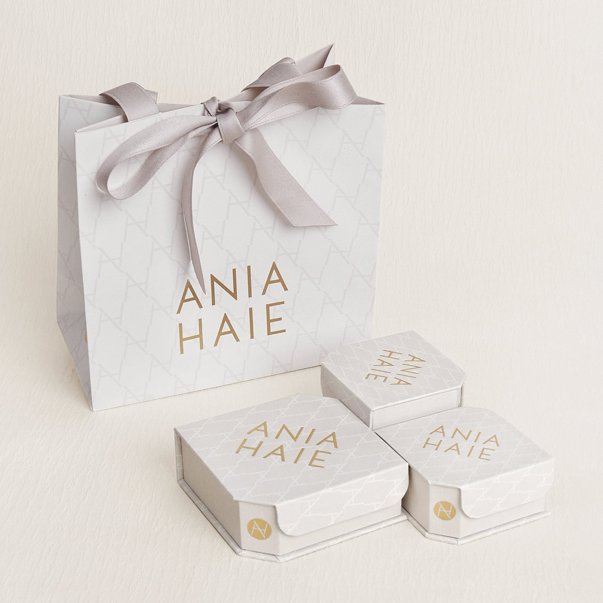 Ania Haie Silver Aqua Blue Row Huggie Hoop Earrings