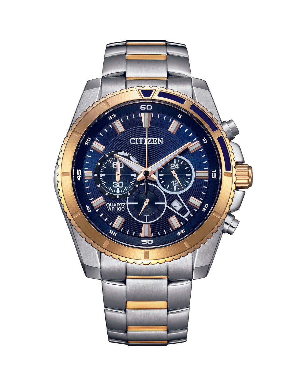 Citizen Stainless Steel Blue Dial Watch AN8206-53L