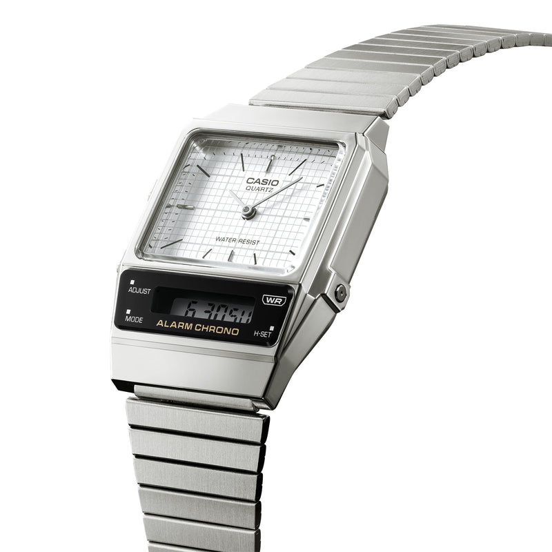 Casio Vintage Retro Stainless Steel Watch AQ800E-7A2