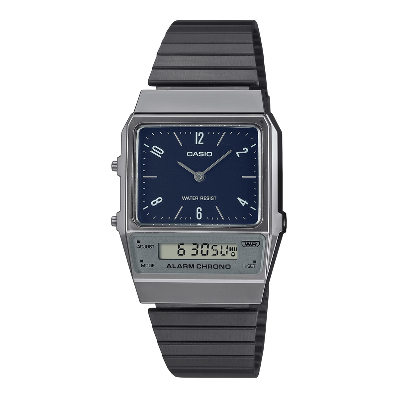 Casio Vintage AQ-800 Retro Modern Colors Stainless Steel Watch AQ800EB-2A