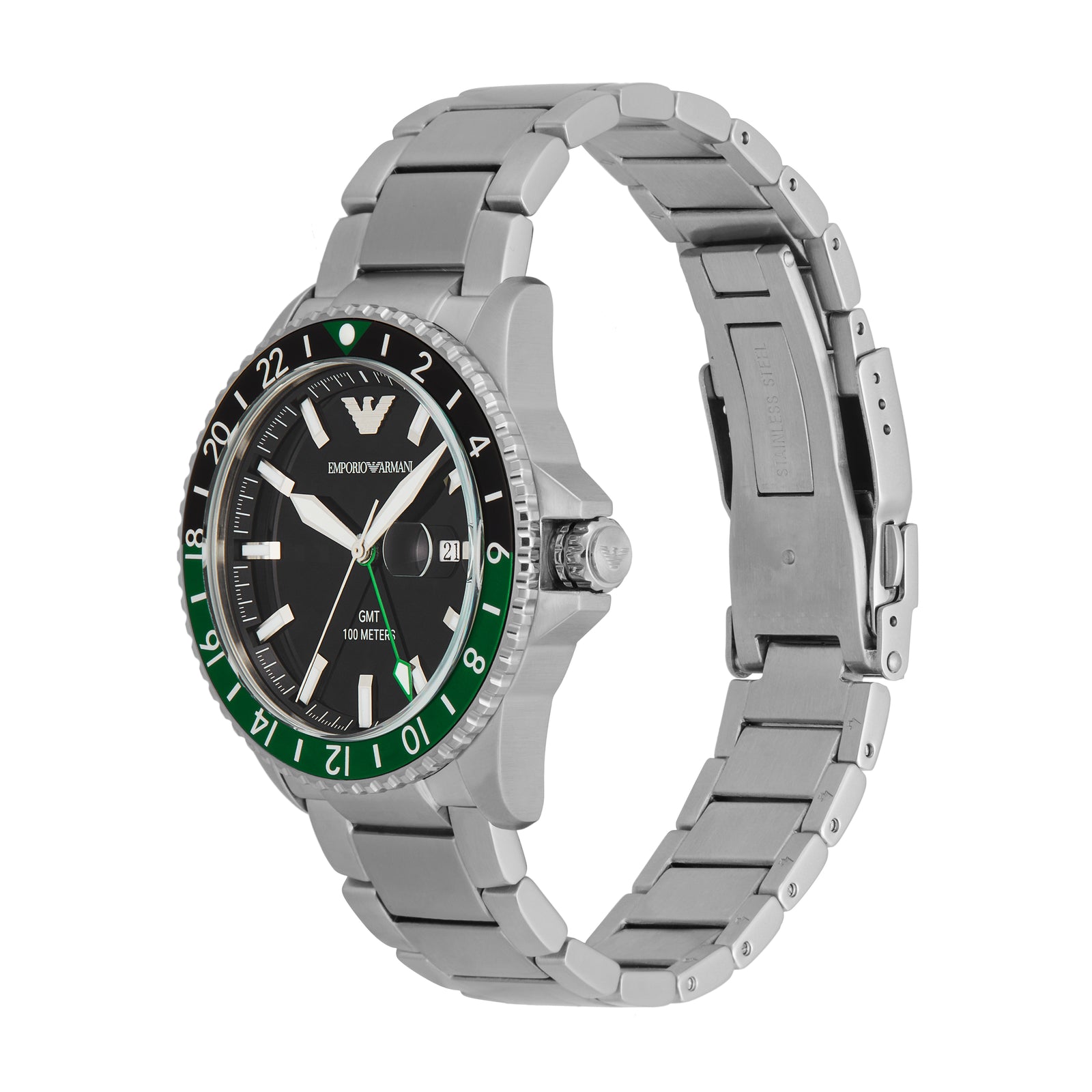 Emporio Armani Dual Time Stainless Steel Men