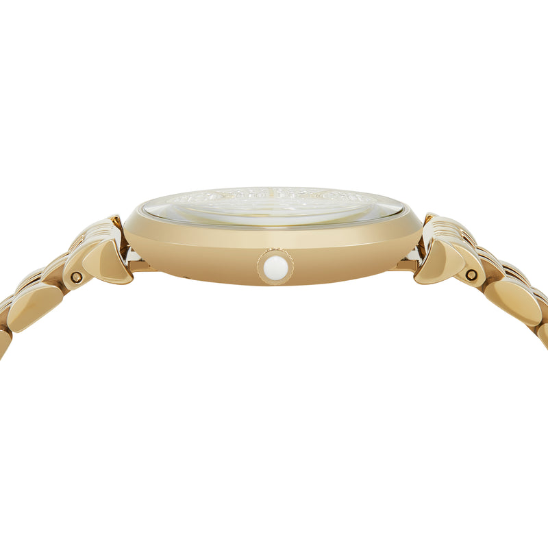 Emporio Armani Ladies Gold Watch Cream Dial Stainless Steel AR11608