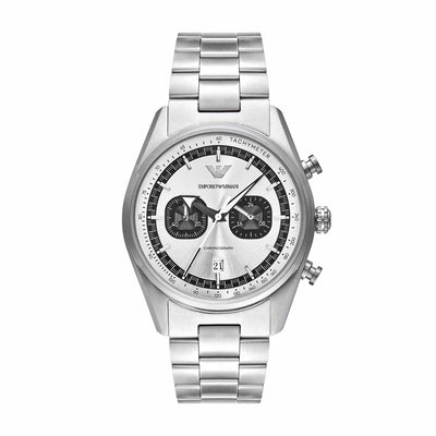 Emporio Armani Silver Chronograph Stainless Steel Watch Model AR11636