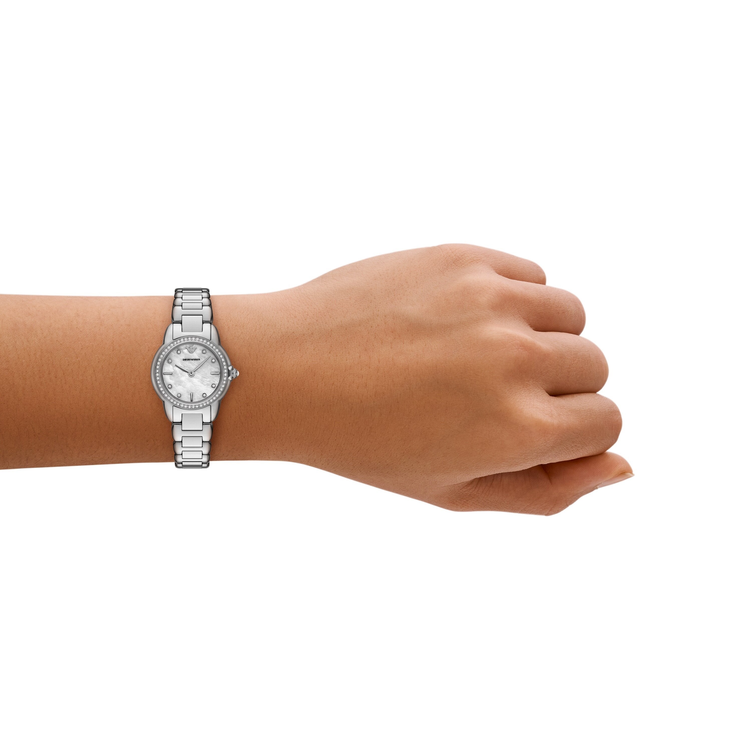 Emporio Armani White Dial 26 mm Quartz Women's Watch AR11669