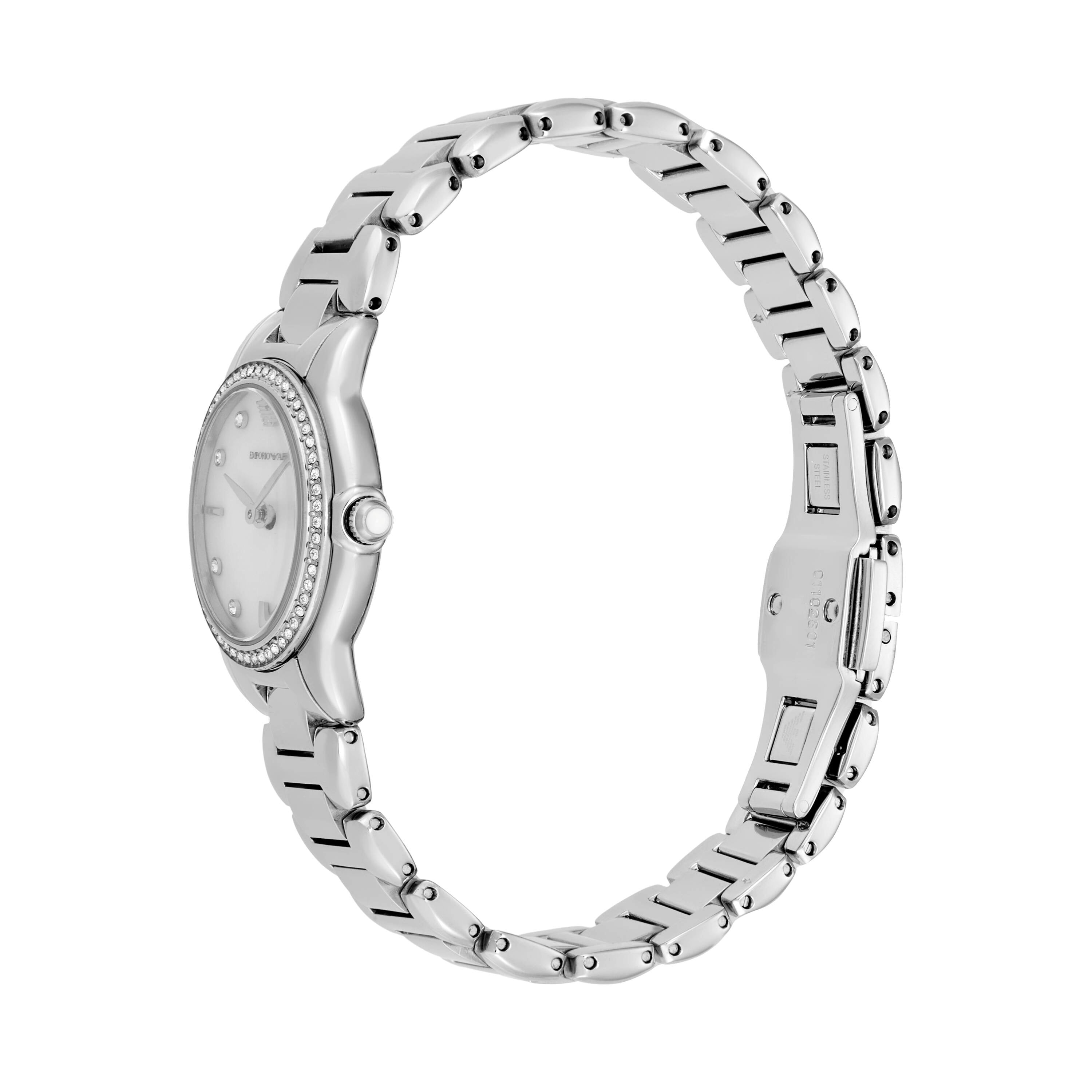 Emporio Armani White Dial 26 mm Quartz Women's Watch AR11669