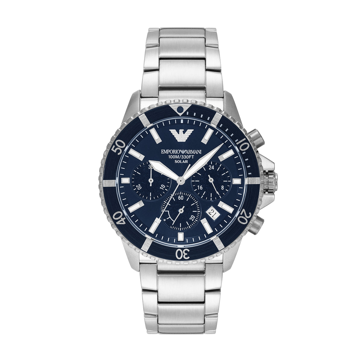 Emporio Armani World Explorer Solar Blue Dial Stainless  display picture 3