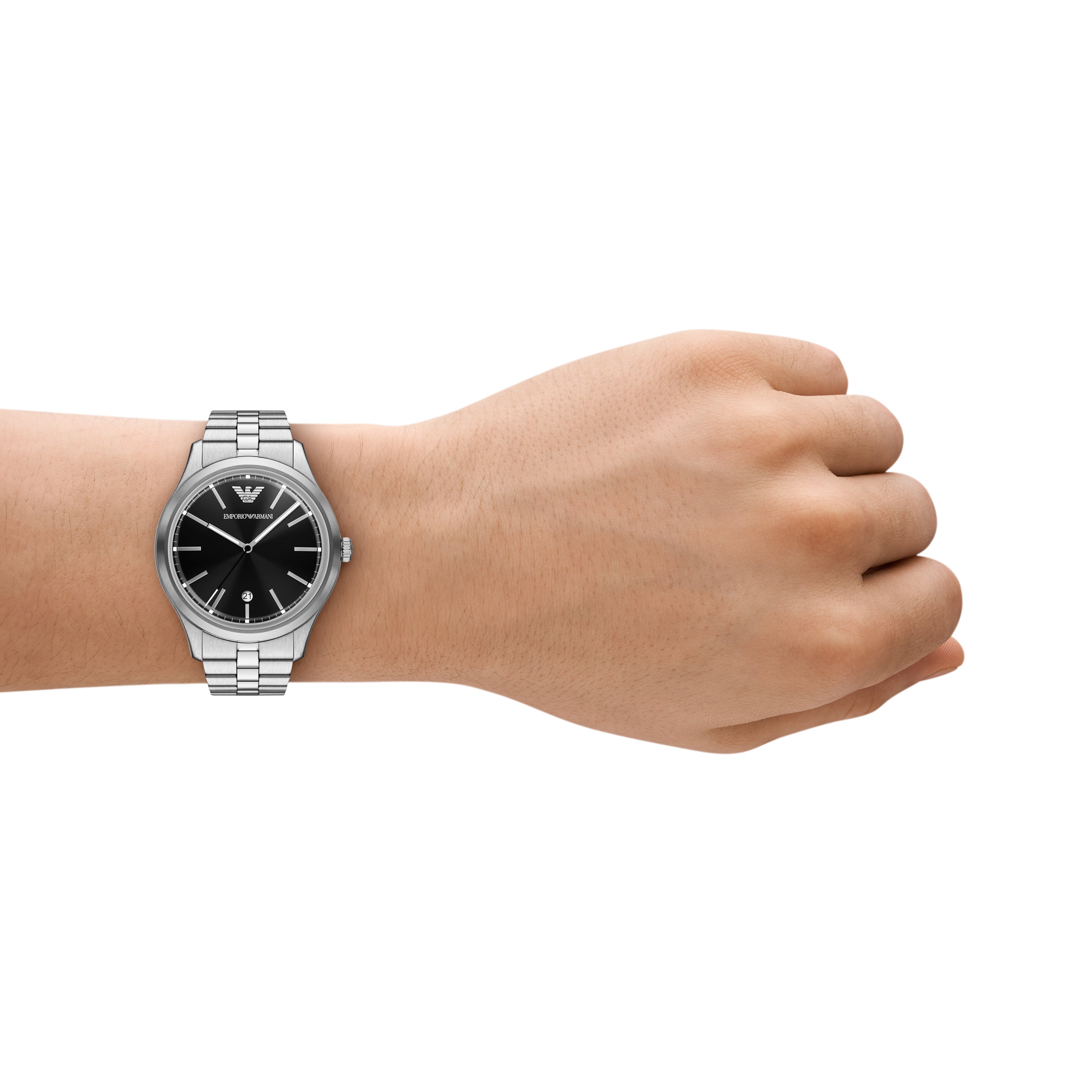 Emporio Armani Black Dial 41mm Stainless Steel Men's Watch AR11732