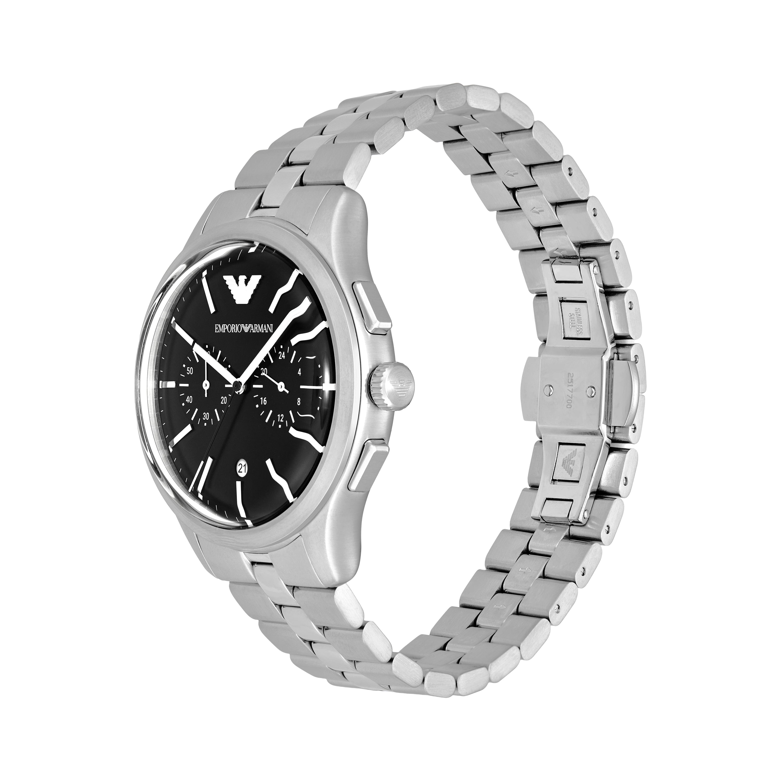Emporio Armani Black Dial 41mm Stainless Steel Men's Watch AR11732