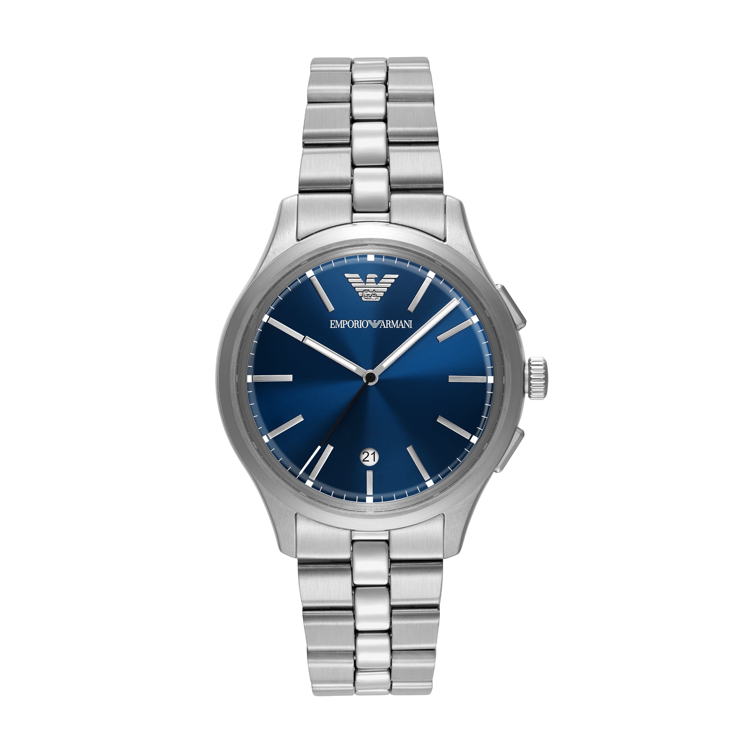 Emporio Armani Blue Dial Stainless Steel Watch AR11733