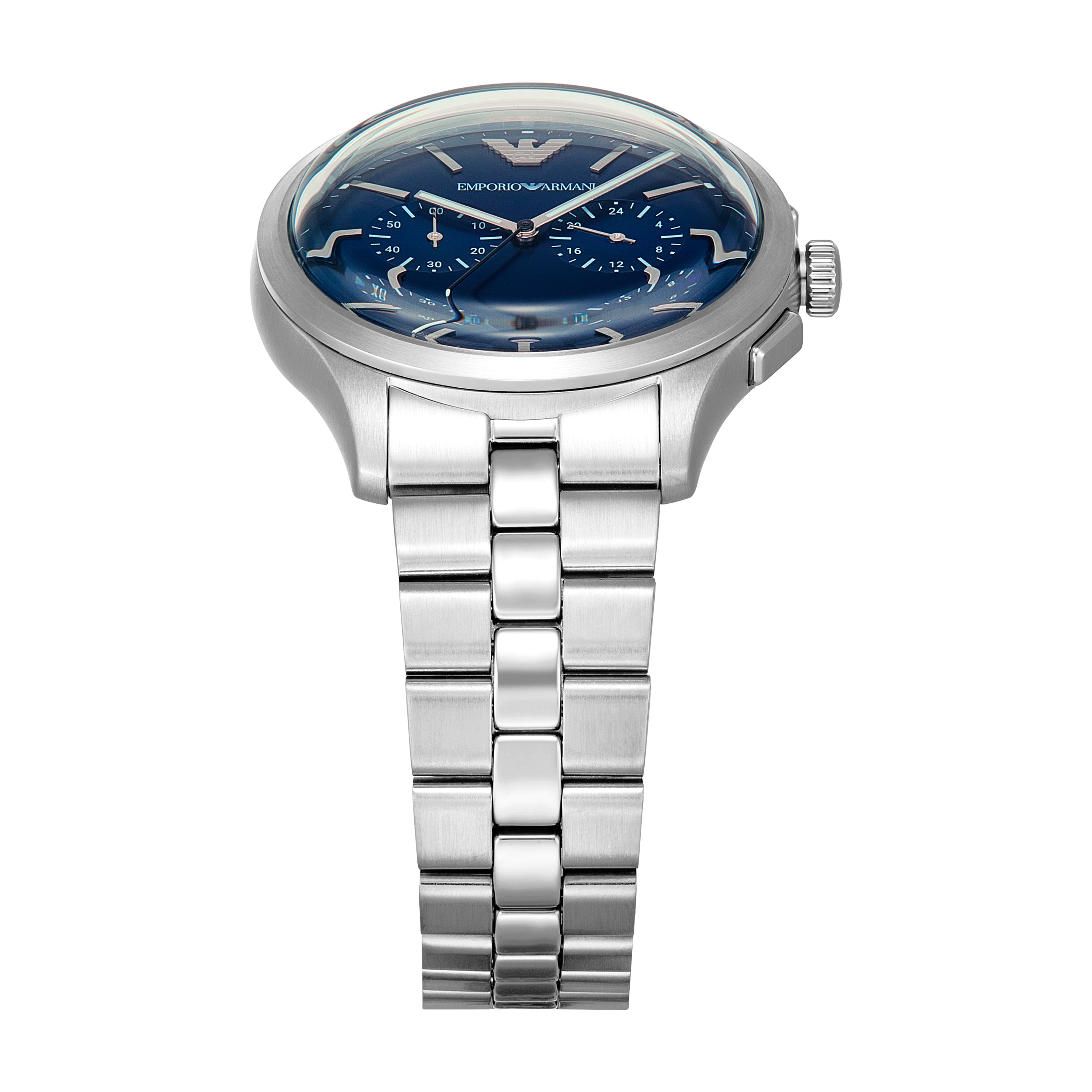 Emporio Armani Blue Dial Stainless Steel Watch AR11733