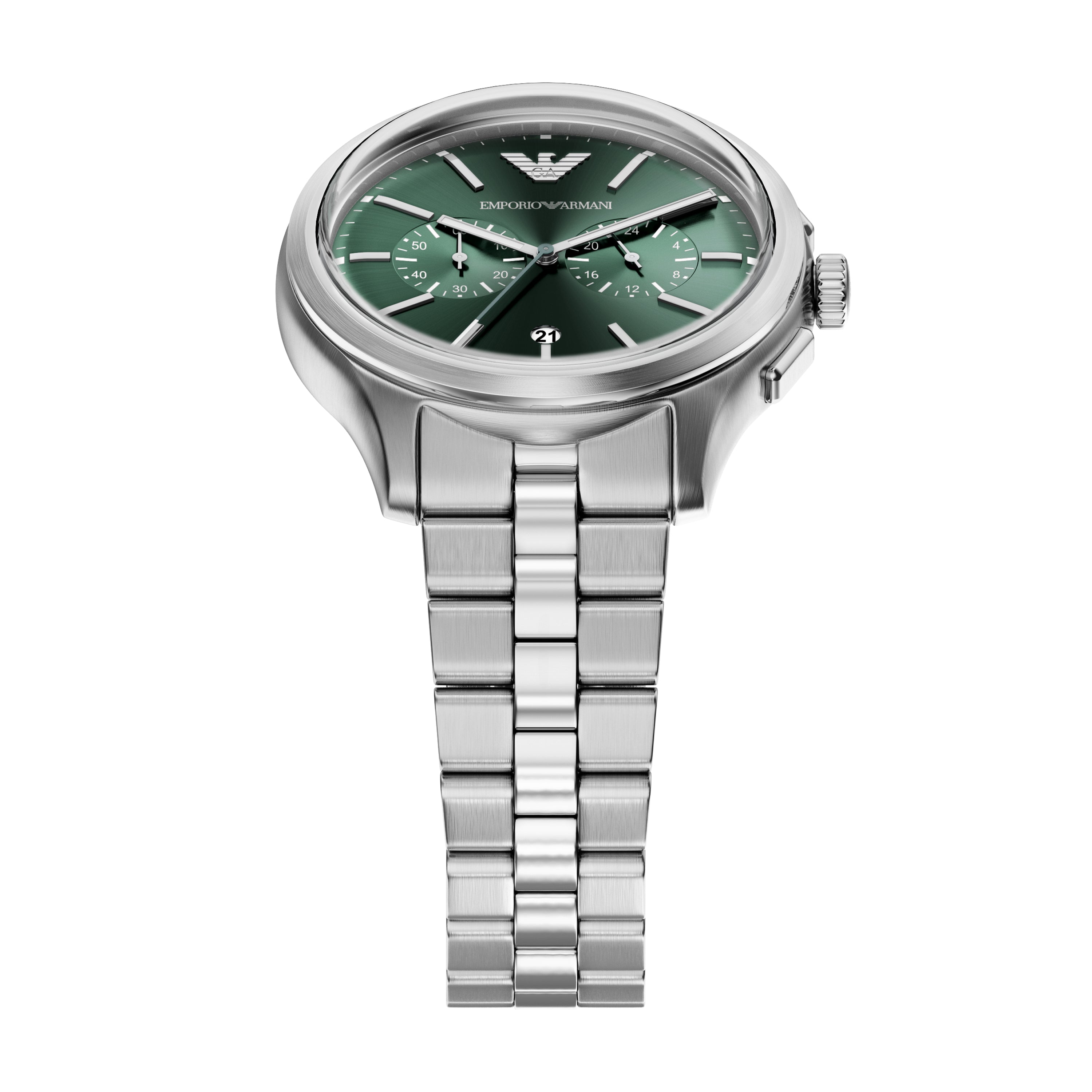 Emporio Armani Green Dial Stainless Steel 42mm Men's Watch AR11746