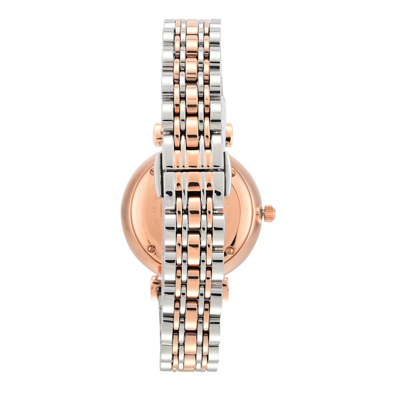 Emporio Armani Elegant Crystal Dial Two-Tone Women's Watch AR1926