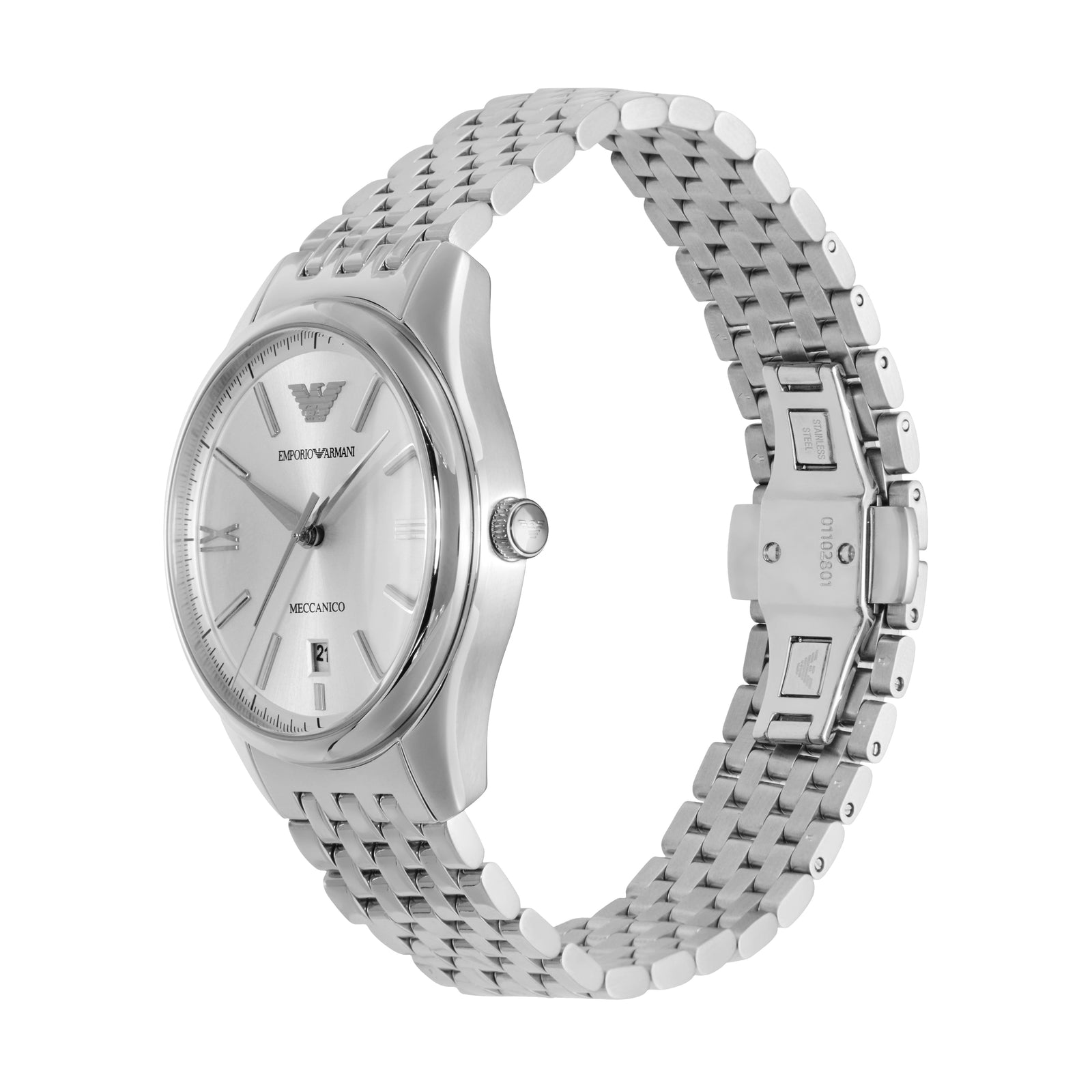 Emporio Armani Men's Luxury Sunray Dial Watch Stainless