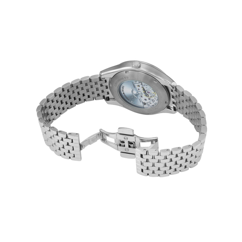 Emporio Armani メンズ 時計 シルバー Emporio Armani Men's Luxury Sunray Dial Watch Stainless