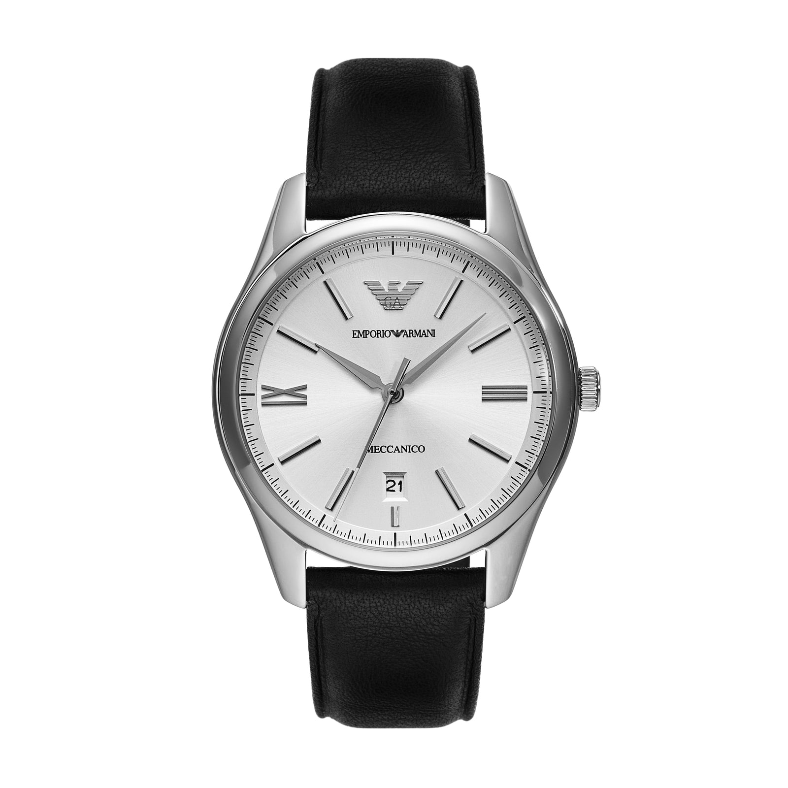 ★人気のデザイン★ EMPORIO ARMANI Black Leather Ladies Watch ☆人気のデザイン☆ EMPORIO ARMANI Black Leather Ladies Watch