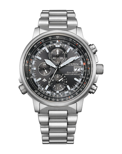 Citizen Promaster Sky Black Dial Stainless Steel Watch AT8300-58E