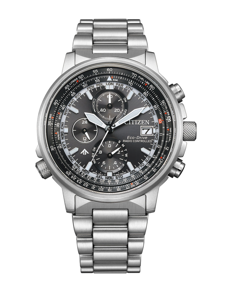 Citizen Promaster Sky Black Dial Stainless Steel Watch AT8300-58E