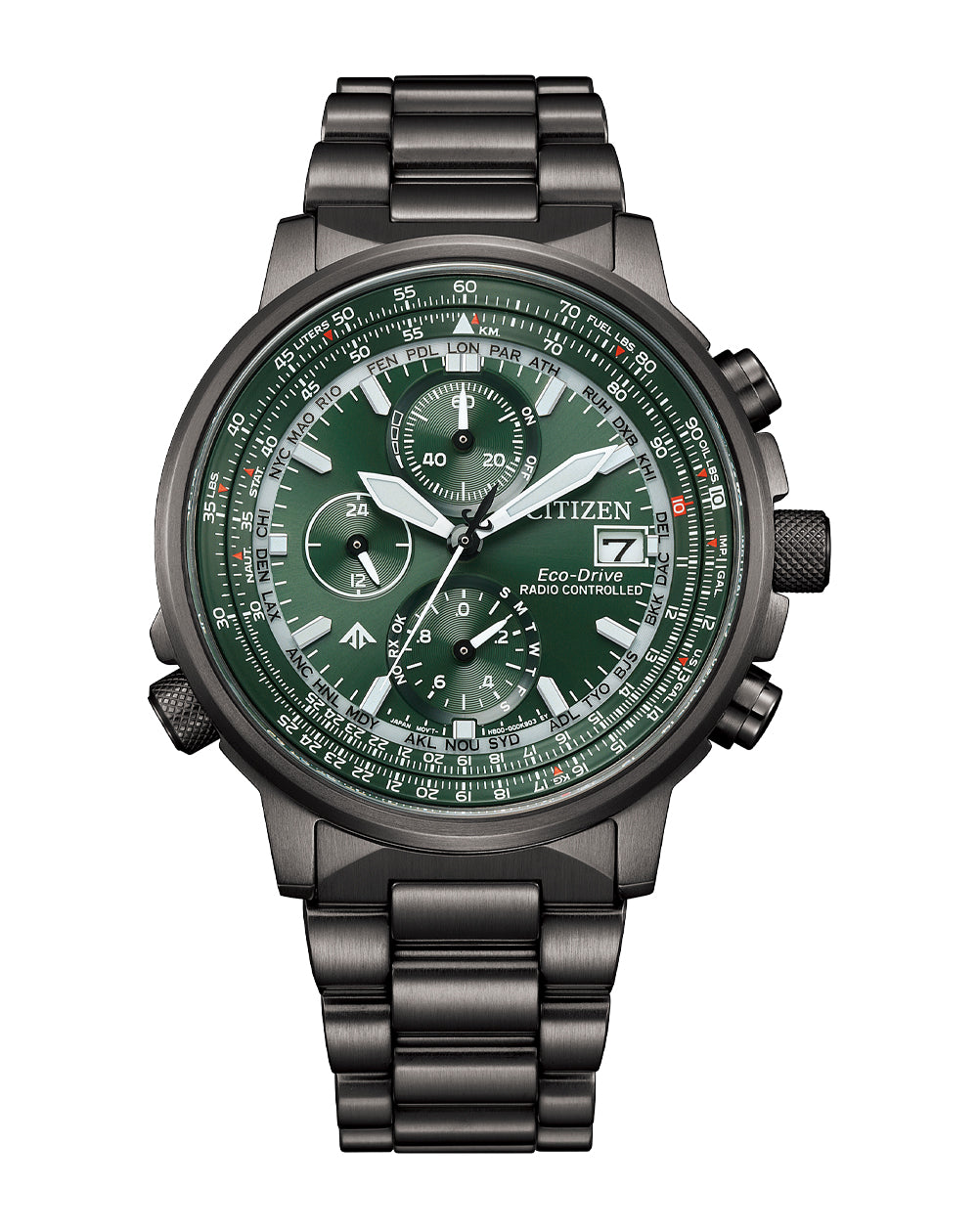 Citizen Promaster Sky Green Dial Stainless Steel Watch AT8304-57W